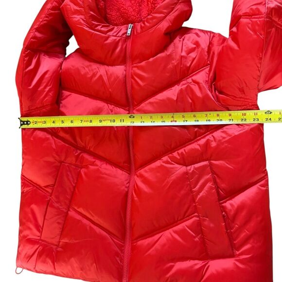 UGG Ronney Cropped Puffer Jacket Coat Womens Size Large Red - Picture 16 of 16